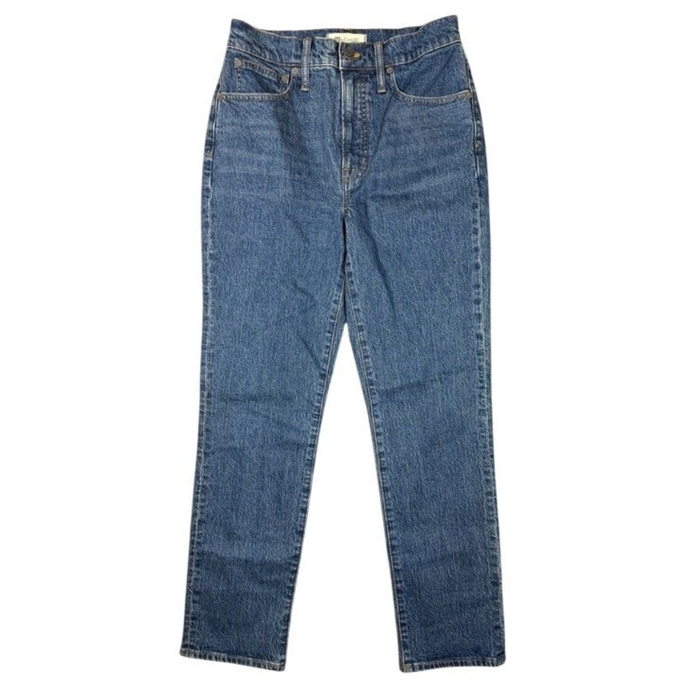Madewell The Perfect Vintage Jean High Rise Straight Leg Blue Denim Size 27